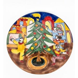 LA MUSA Colorful Ceramic Decorative Plate